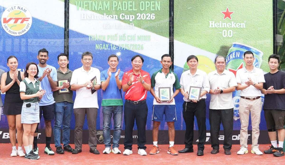 Liên đoàn Quần vợt Việt Nam sẽ tổ chức nhiều giải Padel trong năm 2026. Ảnh: VTF