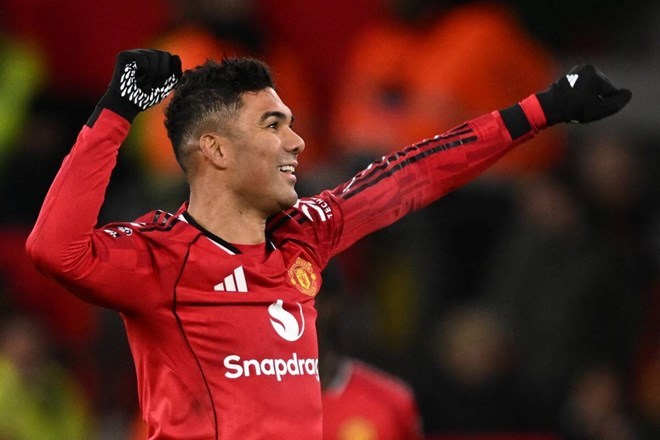Casemiro xứng đáng với sự ghi nhận tại Man United.  Ảnh: AFP