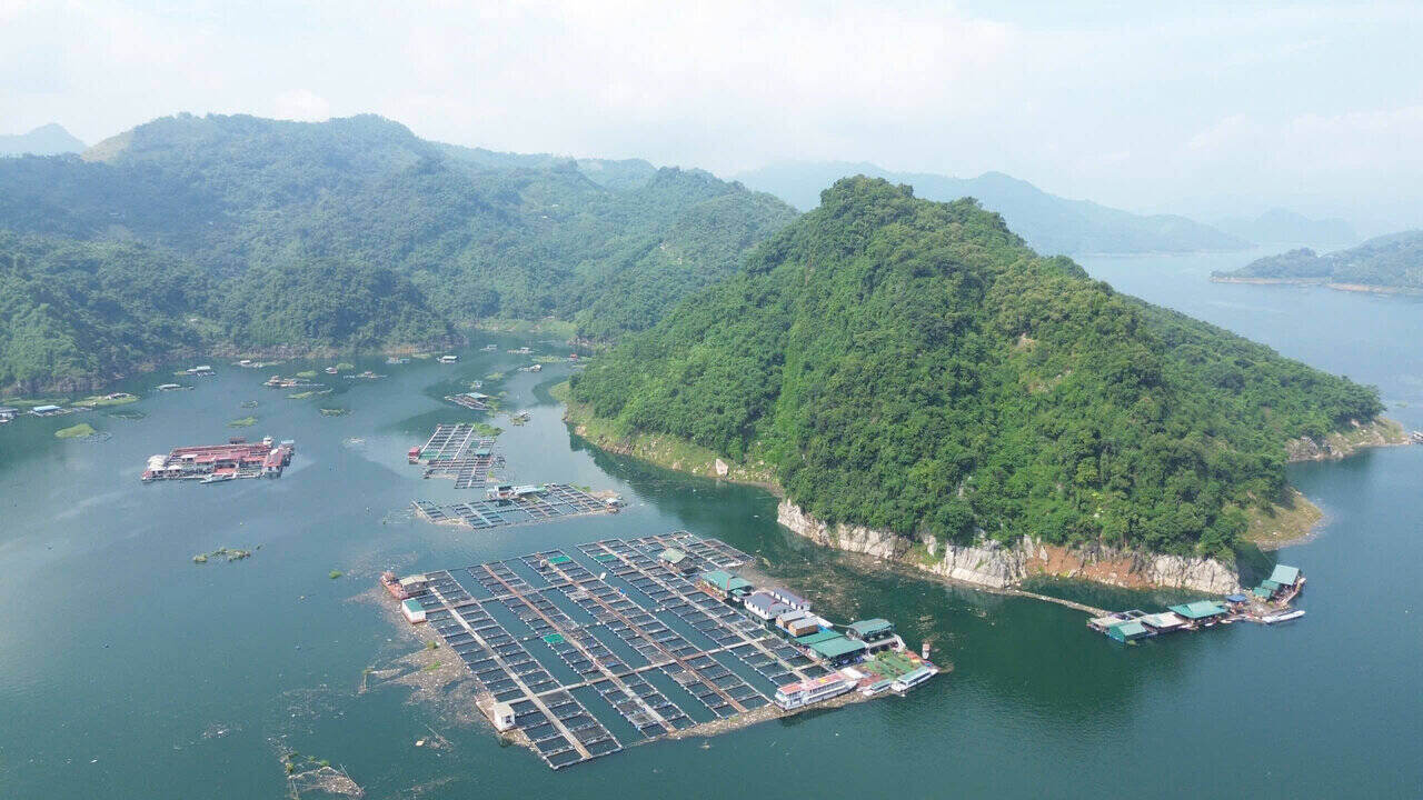 Promoting the advantages of Hoa Binh Lake, creating sustainable livelihoods for people. Photo: Yen San
