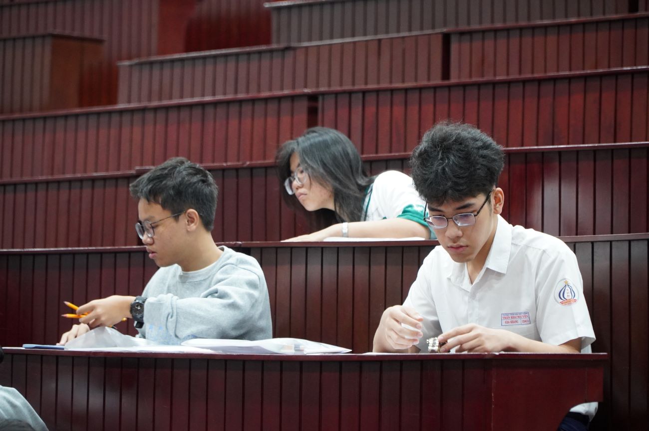 Candidats participant à l'examen d'évaluation des compétences de la 1ère session de 2026 à Hô Chi Minh-Ville. Photo: Chân Phúc