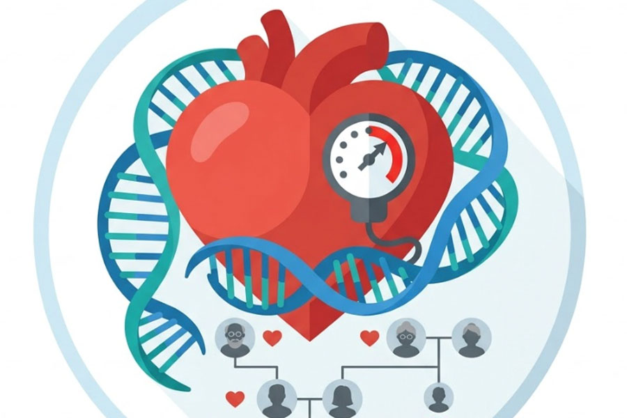 High blood pressure may be related to genetic factors. Graphics: Thien Nhan