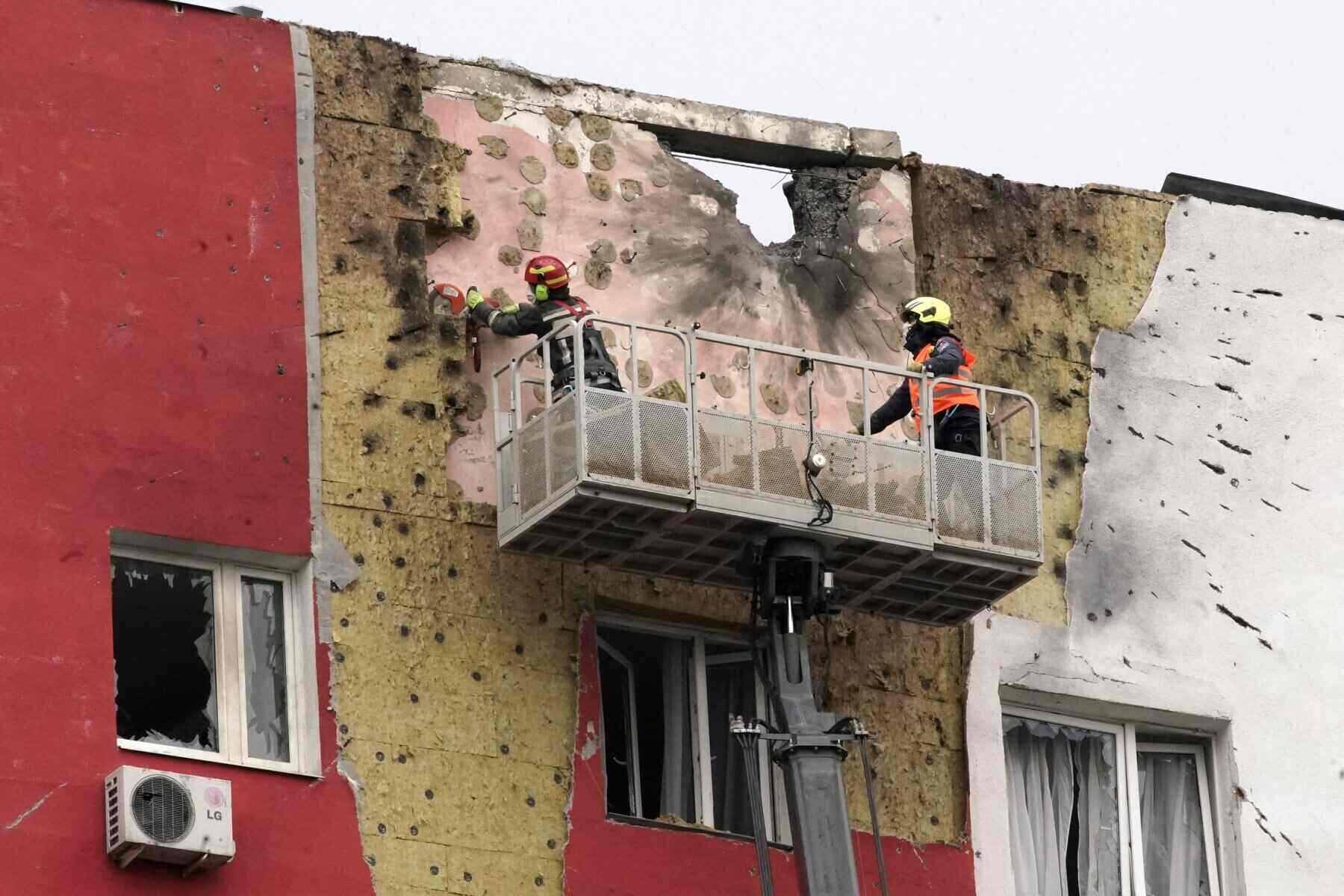Damage in Moscow, Russia after a Ukrainian attack in 2025. Photo: AFP