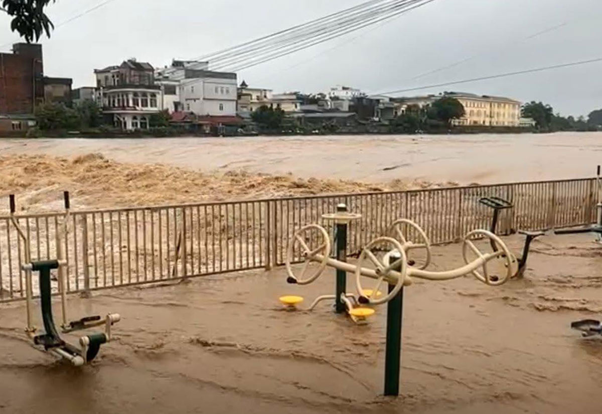 Ngam 1 bridge, Quang Ha commune, Quang Ninh province morning of May 18. Photo: People provided