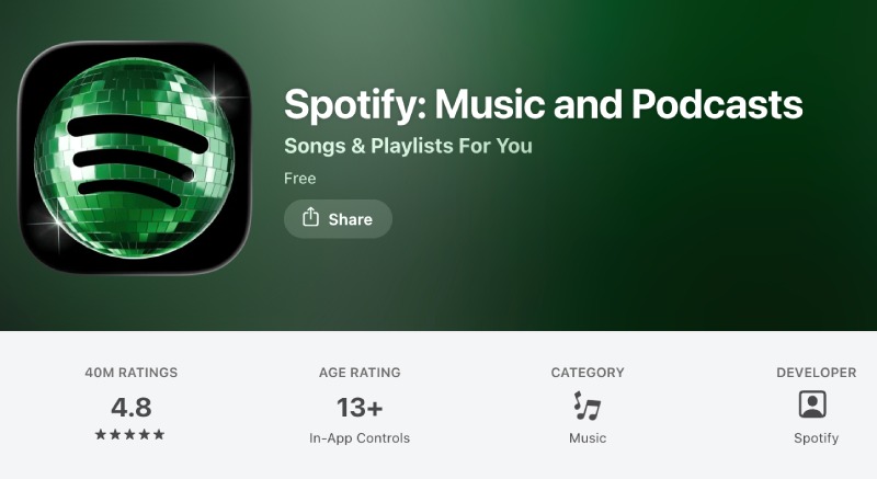Spotify's new "disco ball" logo has caused mixed reactions from many users. Photo: Quang Minh