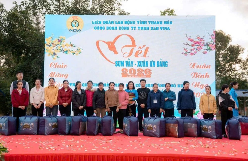 Công đoàn Công ty TNHH S&H Vina tổ chức chương trình Tết Sum vầy, 