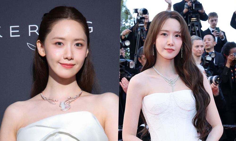 YoonA is beautiful every time she participates in Cannes. Photo: Cut from video.