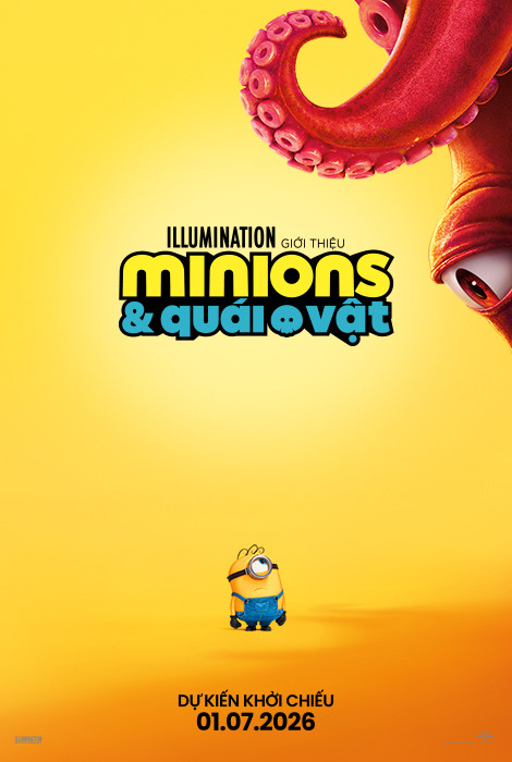 Poster phim Minions & Quái Vật. Ảnh: CGV