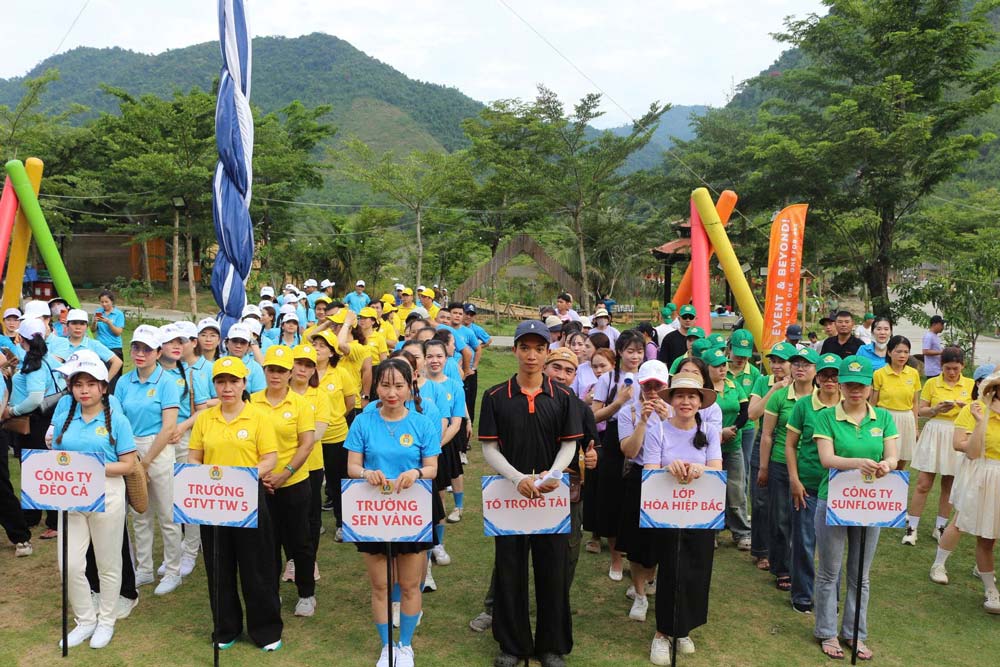 Hai Van Ward Trade Union organizes Sports Day for workers, civil servants, and laborers in 2026 at Hoa Hoa Bac Trading & Tourism Services Joint Stock Company. Photo: Hai Van Trade Union