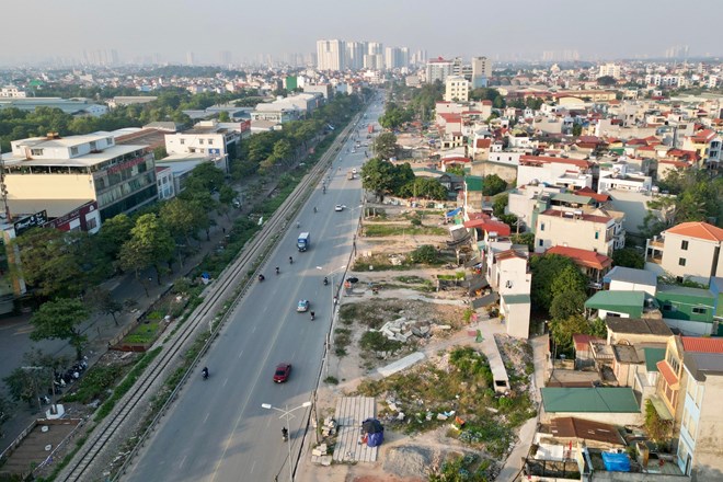 Quốc lộ 1A đoạn qua Hà Nội sẽ có 10 làn xe chính. Ảnh: Hữu Chánh 