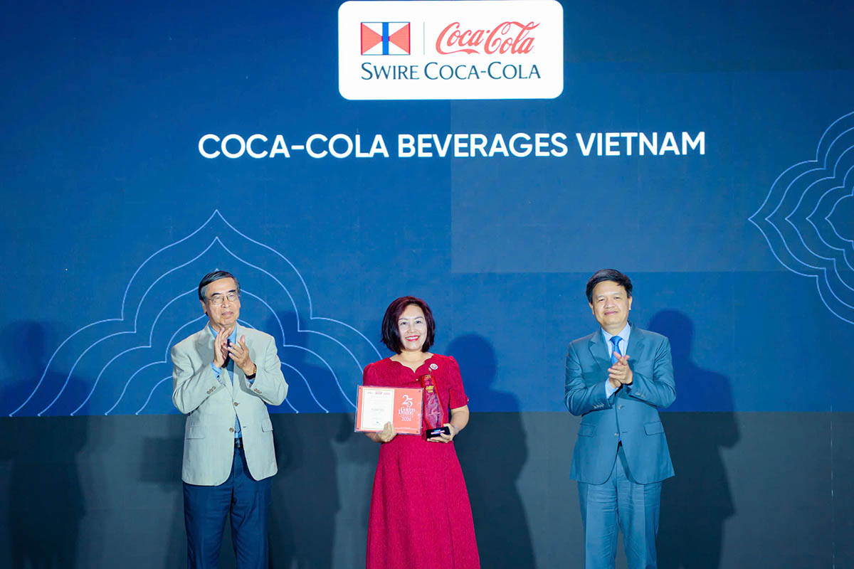 Coca-Cola Vietnam has led FMCG for 3 consecutive years and is in the Top 10 sustainable at the Golden Dragon Awards 2026. Photo: Provided by enterprise