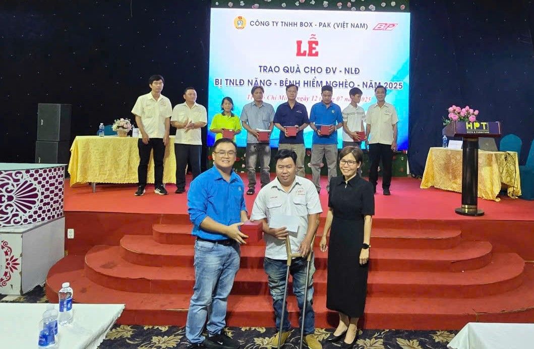 Công ty và CĐCS đã tạo điều kiện tích cực cho anh Nguyễn Thanh Điền. Ảnh: Công đoàn cung cấp