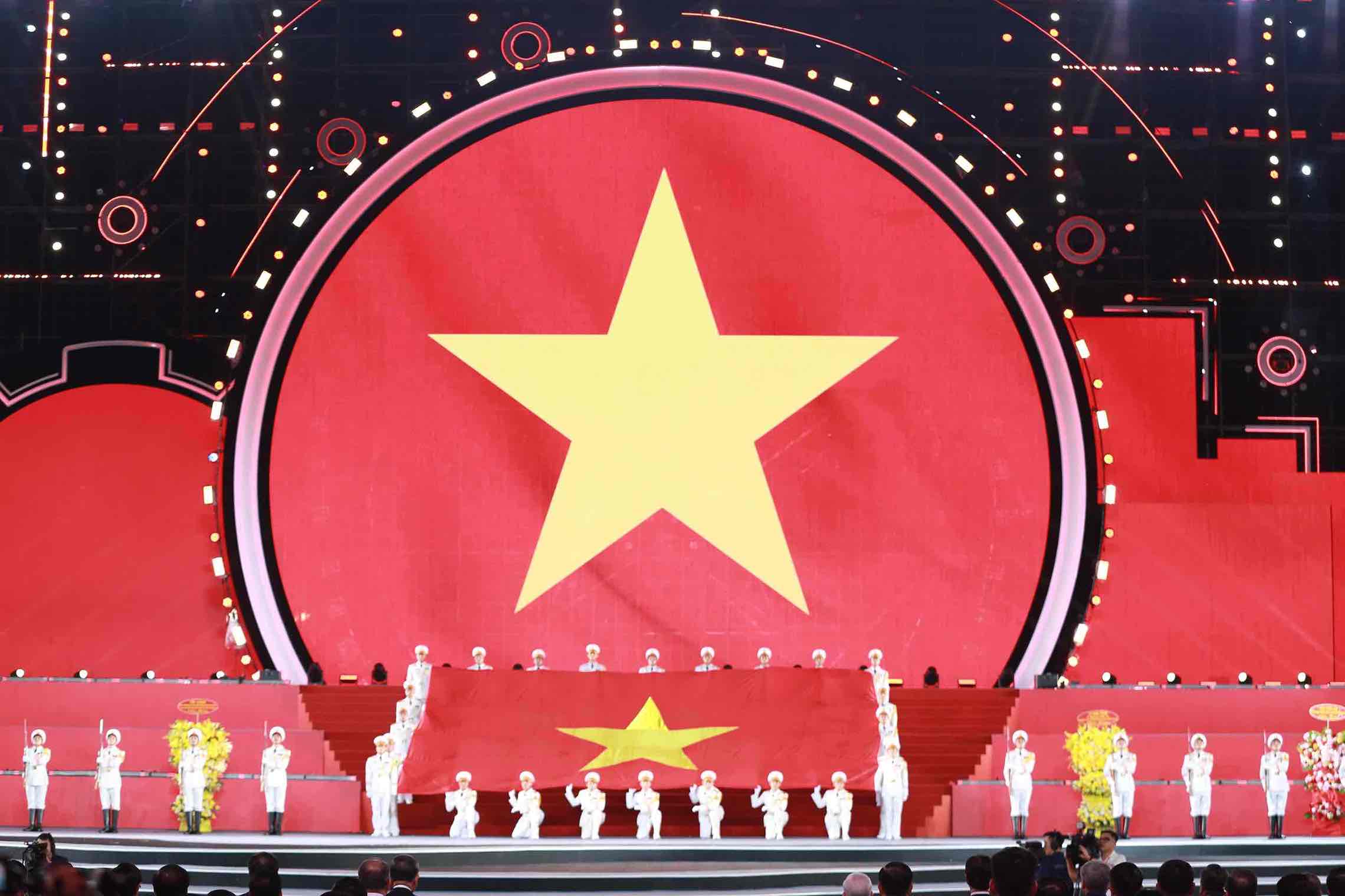 Chương trình sử thi nghệ thuật Đồng Nai - Hào khí phương Nam, vươn mình cùng đất nước. Ảnh: HAC