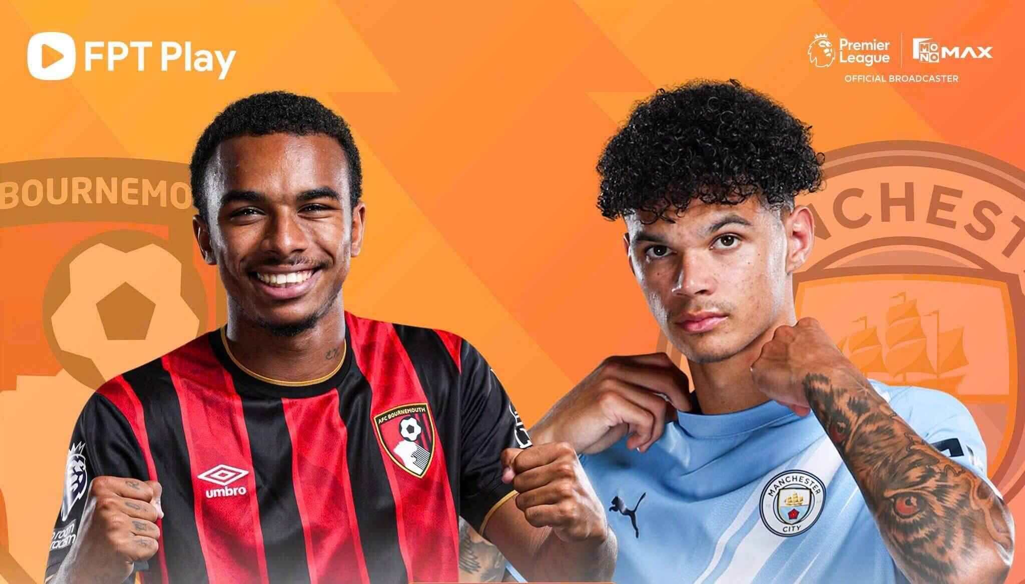 Football score prediction Bournemouth vs Man City in the Premier League. Photo: FPT Play