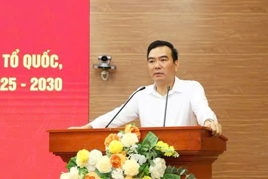 Dr. Nguyen Minh Chung - Member of the Standing Committee, Head of the Propaganda and Mass Mobilization Department of the Party Committee of the Fatherland Front, Central mass organizations. Photo: mattran. org