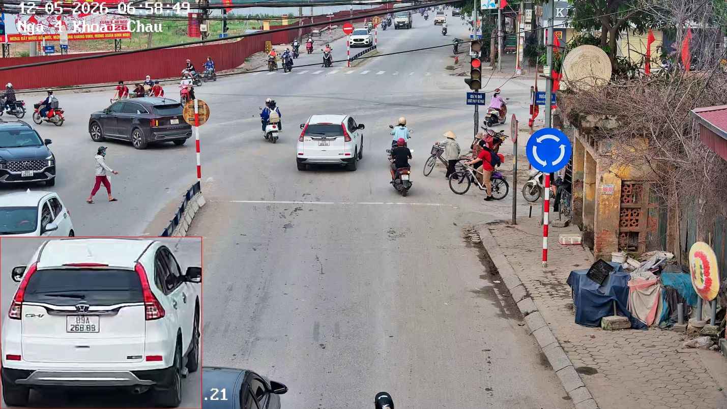 Hung Yen Traffic Police Department announces 132 violations of vehicles fined by traffic cameras. Photo: Hung Yen Provincial Police