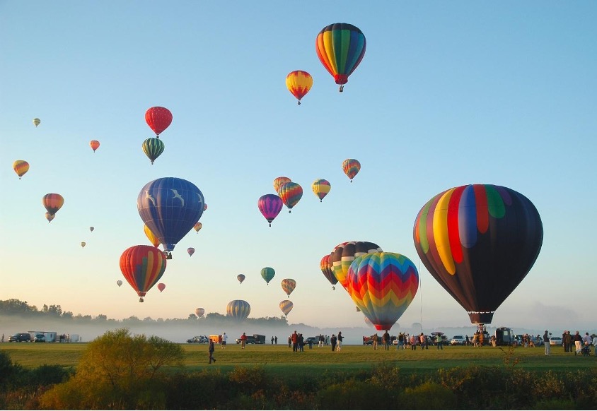 Adirondack Balloon Festival in Queensbury, New York. Photo: Cut from video