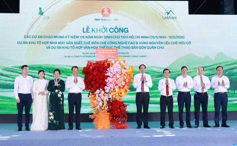 Thai Nguyen starts a series of projects with a total investment of over 7,300 billion VND. Photo: Thai Nguyen GOP