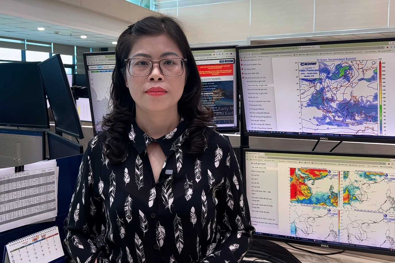 Bà Phạm Thị Châm cảnh báo nguy cơ lũ quét, sạt lở đất, đặc biệt ở vùng núi phía bắc do mô hình độ ẩm đất gần bão hòa sau mưa lớn những ngày qua.