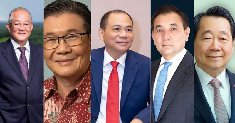 Top 5 tỷ phú giàu nhất Đông Nam Á: Đại diện Thái Lan thăng hạng