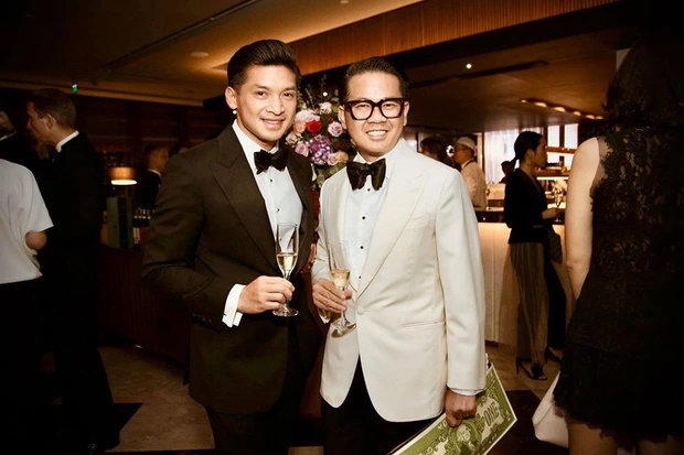 Designer Thai Cong (right) and his partner Huy Phan. Photo: Provided by the character.