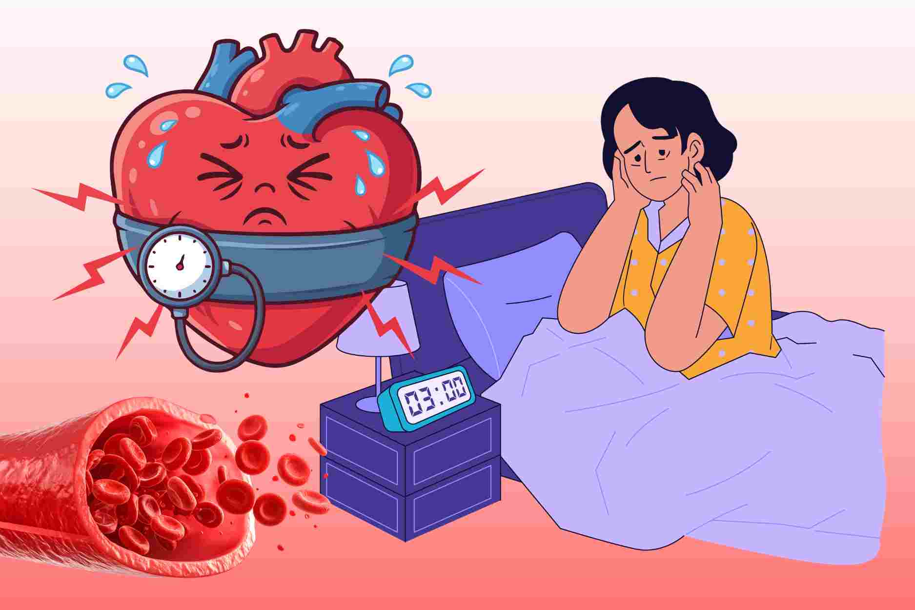 睡眠不足は血液と血圧にどのように影響しますか?