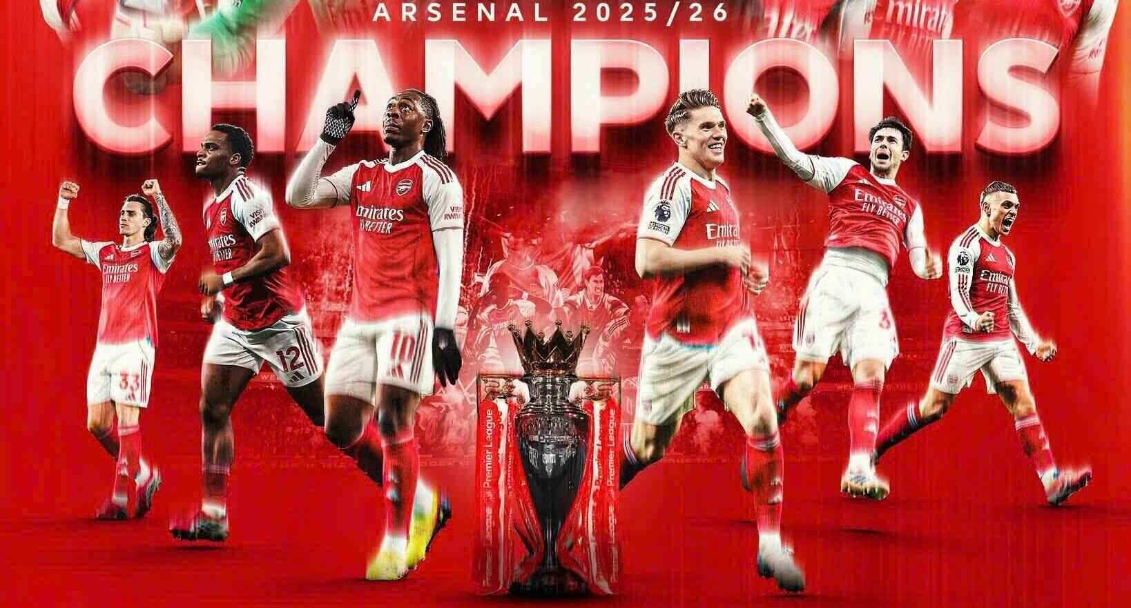Arsenal wins Premier League. Photo: EPL