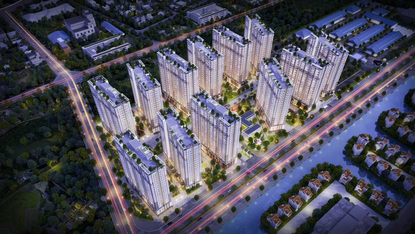 Him Lam Phuc Loi Social Housing Area Construction Project in Phuc Loi ward. Photo: Investor