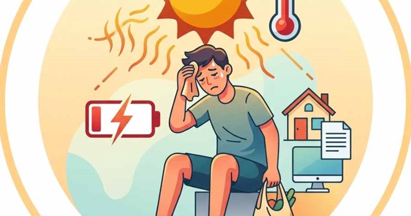 Thời tiết nắng nóng có thể gây áp lực lên cơ thể trong cuộc sống hàng ngày