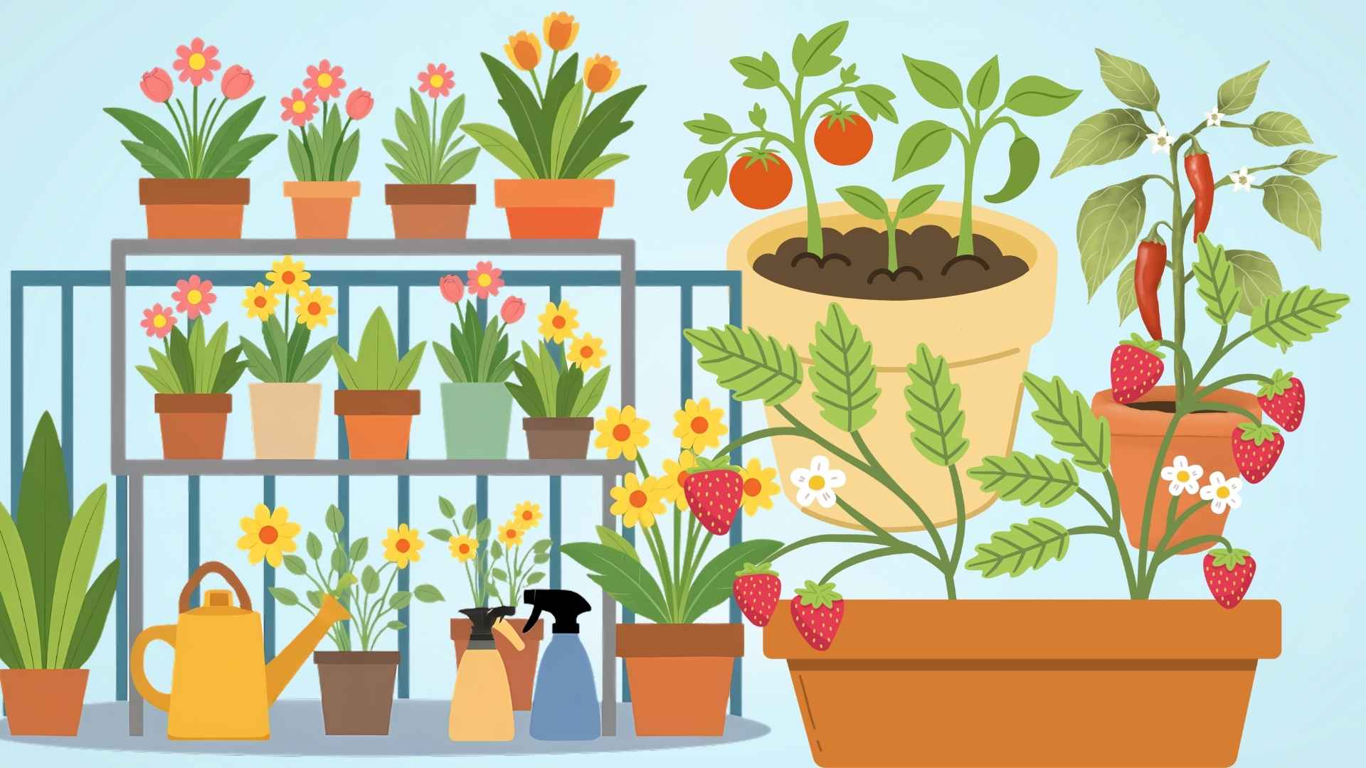 How to start a garden on the balcony, tips for small spaces