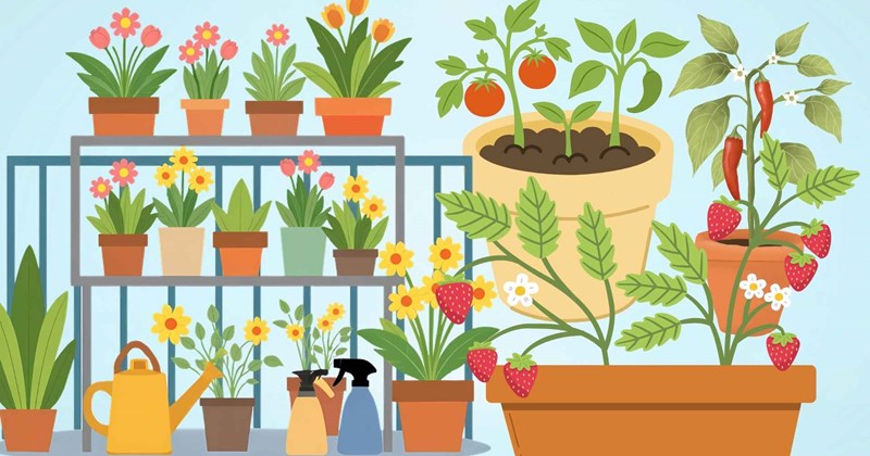 Bí quyết tạo vườn trên ban công nhỏ hẹp