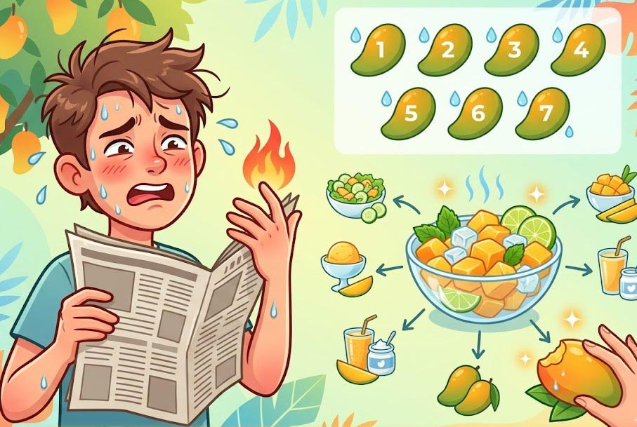 7 formas inteligentes de comer mango para evitar que el cuerpo se caliente demasiado