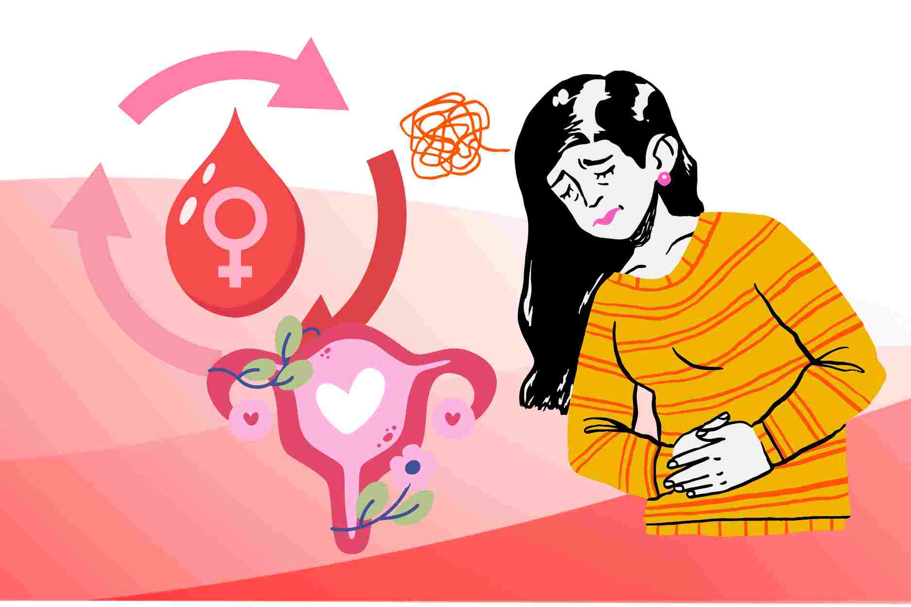 Why do you feel different in your stomach when you have your period