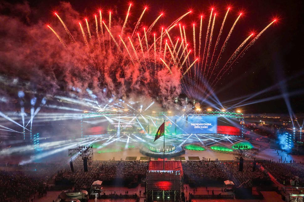 Lễ khai mạc Năm Du lịch quốc gia - Gia Lai 2026 diễn ra vào tối 28.3. Ảnh: BTC