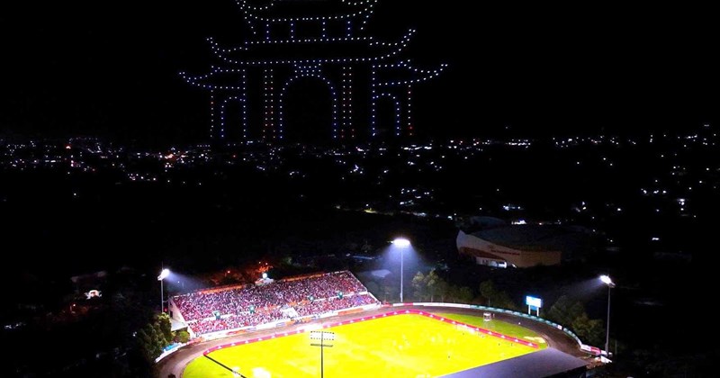 400 drone trình diễn bản đồ Đồng Nai, sân bay Long Thành