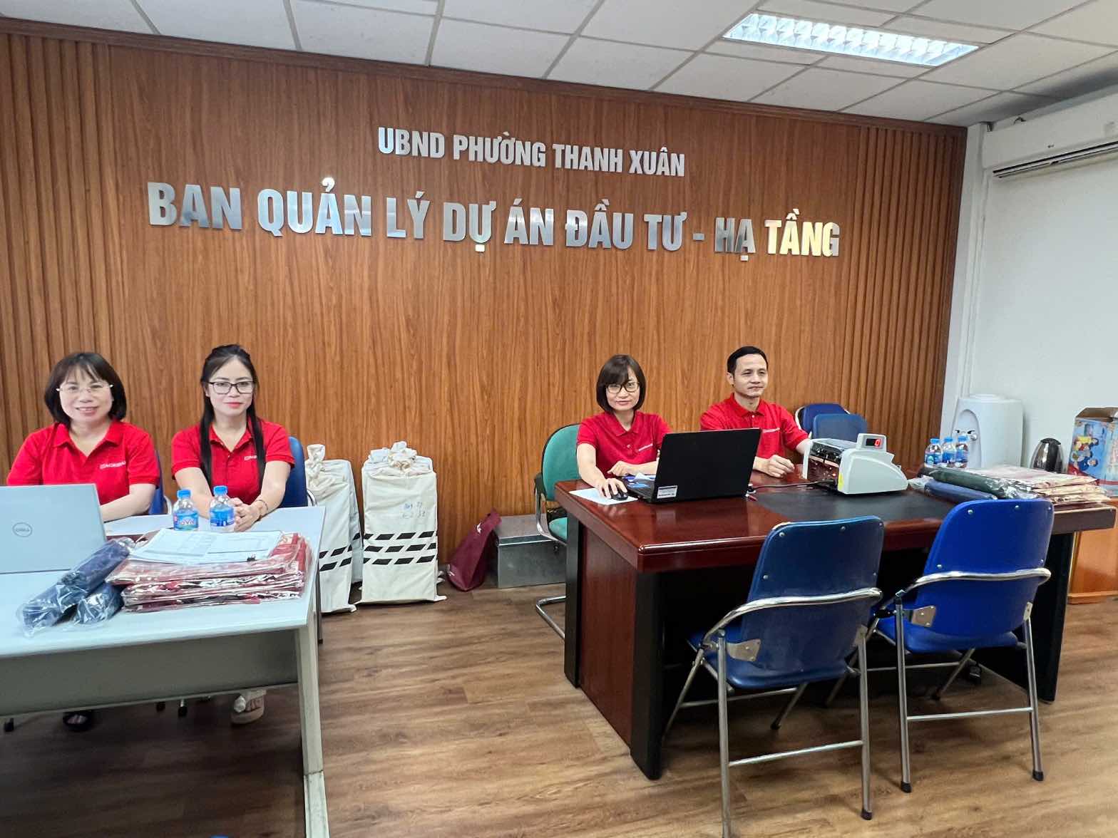 Phường Thanh Xuân chi trả bồi thường dự án Vành đai 2,5. Ảnh: Khánh An