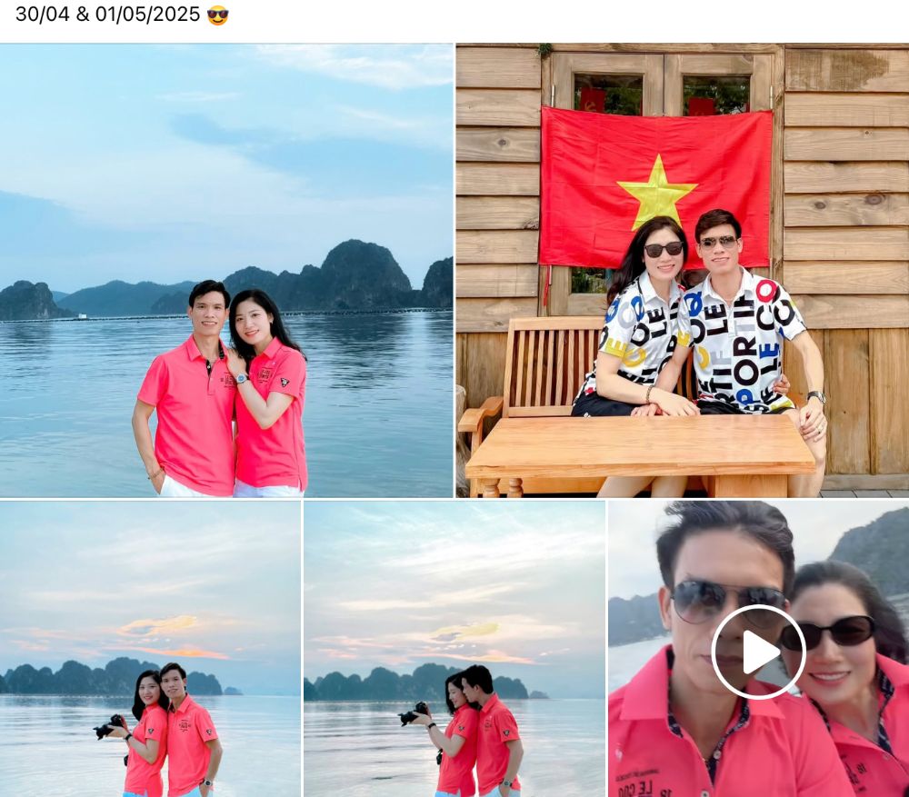 Anh Đặng Đức Chung chia sẻ hình ảnh trong kì nghỉ lễ năm ngoái. Ảnh: Nhân vật cung cấp