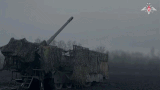 Russian artillery attacks Ukrainian stronghold. Photo: Russian Ministry of Defense