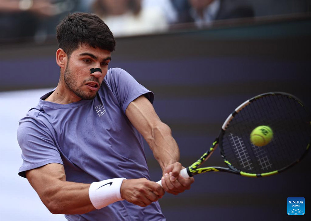 Tennis player Carlos Alcaraz. Photo: Xinhua