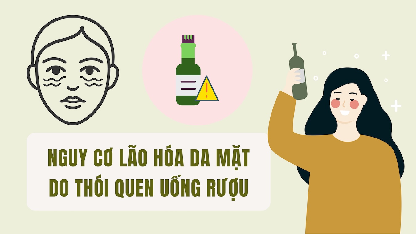 Risk of facial skin aging due to drinking habits