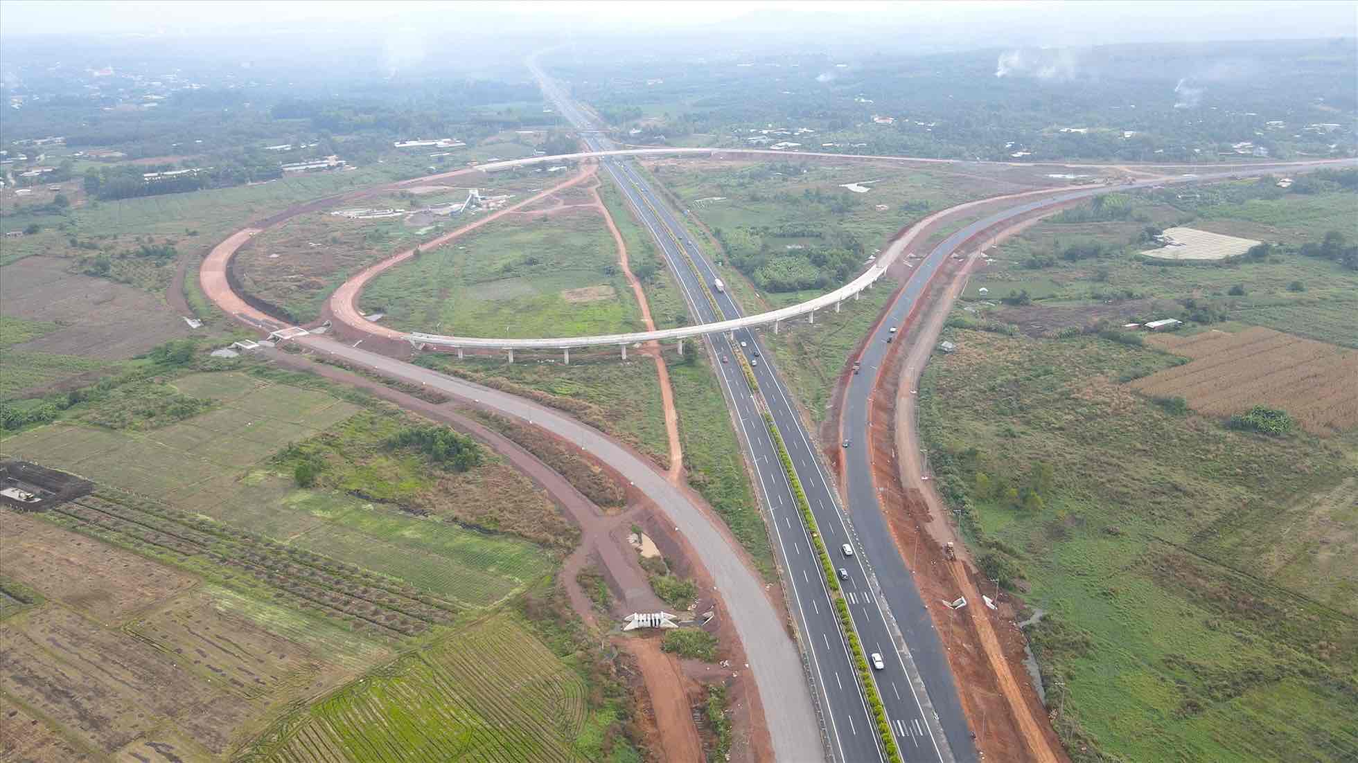 Ho Chi Minh City - Long Thanh - Dau Giay expressway intersection and Phan Thiet - Dau Giay expressway through Dong Nai. File photo: HAC