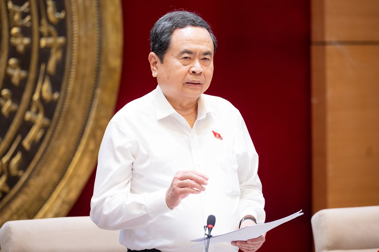 Ủy viên Bộ Chính trị, Chủ tịch Quốc hội Trần Thanh Mẫn. Ảnh: Vũ Hiếu.