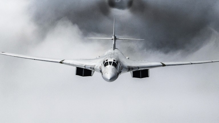 A Russian Tupolev Tu-160 strategic bomber. Photo: RT