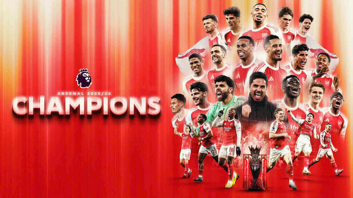 Arsenal wins Premier League season 2025-2026. Photo: EPL