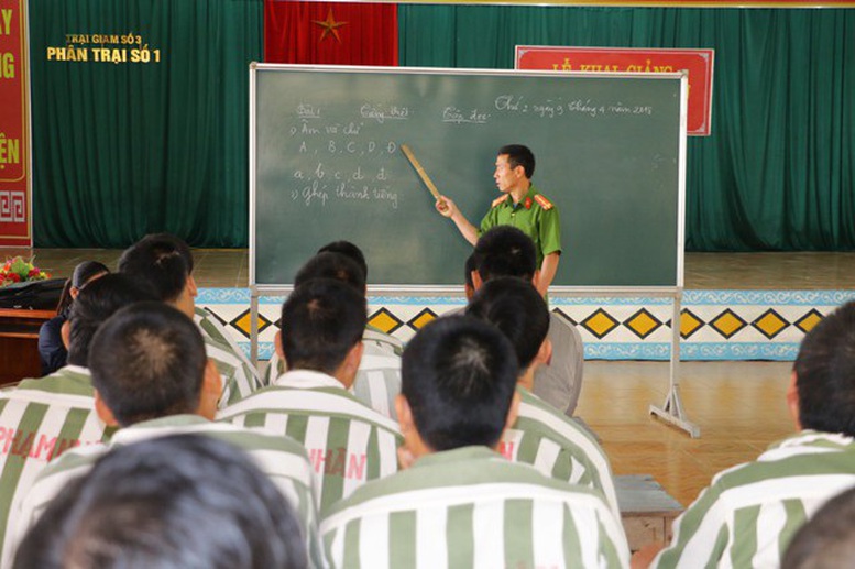 Prisoners receive cultural education, vocational training and vocational training certificates. Photo: VGP