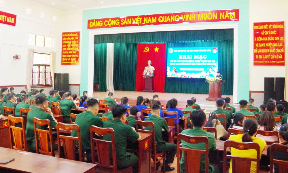 Hội thi cán bộ Đoàn giỏi và Tuyên truyền viên trẻ BĐBP Lâm Đồng năm 2026. Ảnh: Văn Hoàn