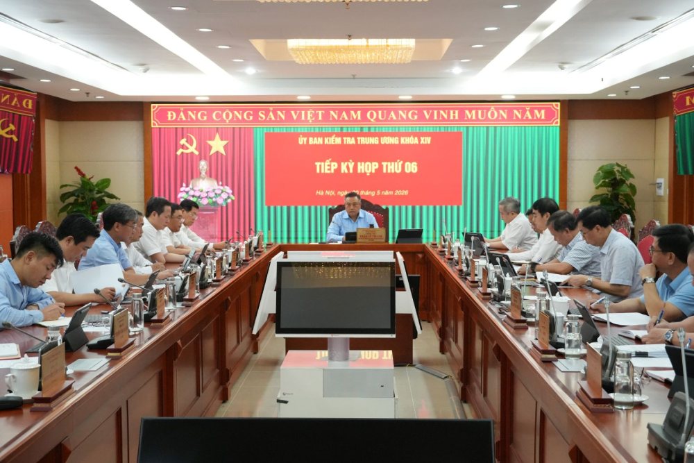 The Central Inspection Committee held its 6th session, considering disciplinary action against many party members. Photo: UBKTTW