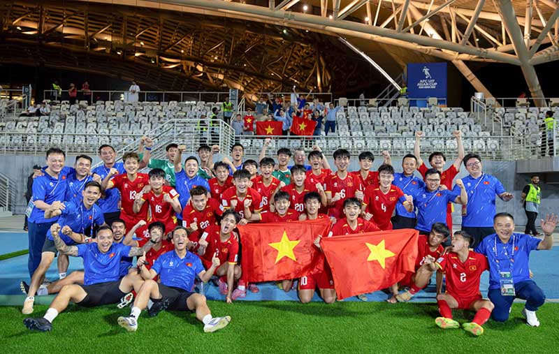 U17 Vietnam has continuously played successfully in recent times. Photo: VFF