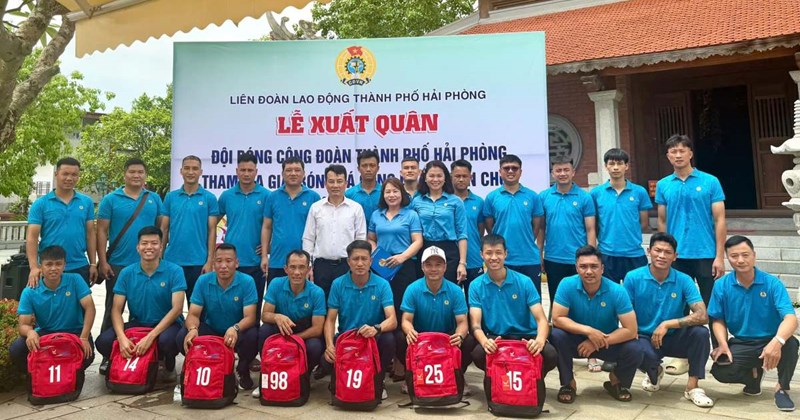 Hải Phòng: Liên đoàn Lao động dự giải bóng đá công nhân, viên chức