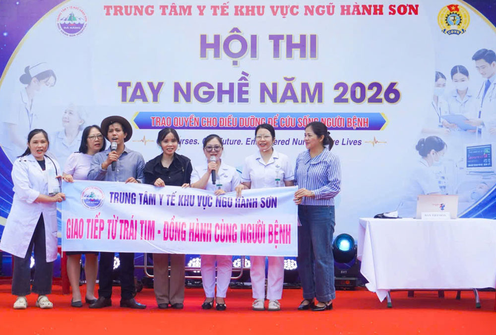 The Trade Union of Ngu Hanh Son Regional Health Center organizes the 2026 Skills Competition with the participation of doctors, nurses, midwives, medical assistants, and medical technicians currently working in clinical and paraclinical departments, and health stations. Photo: Ngu Hanh Son Trade Union