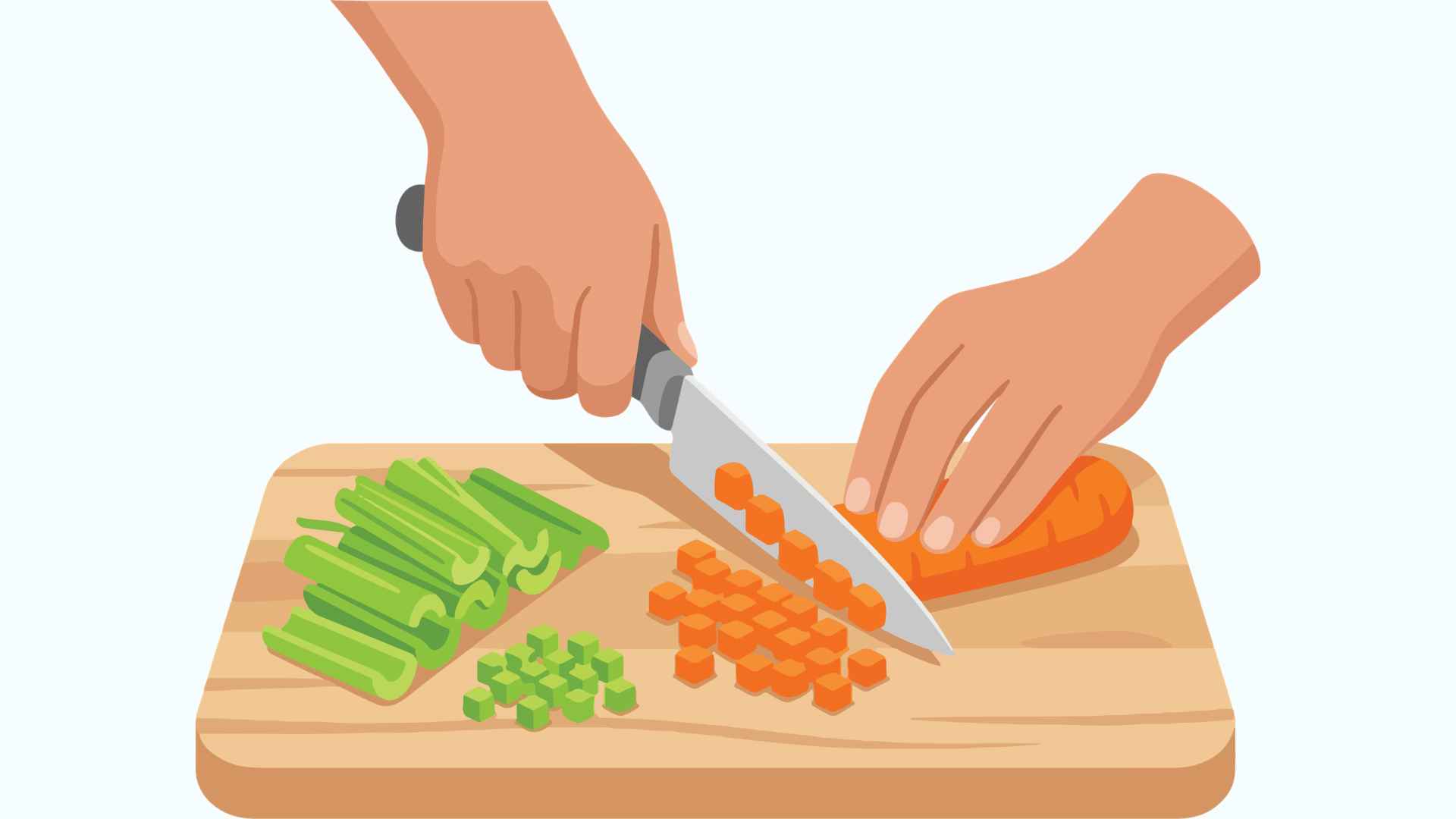 Non-stick knives, don't rush to grind them. This tip is sharp immediately. Graphic photo: Hoang Loc.
